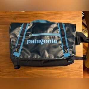 Blue Patagonia Black Hole Satchel Bag